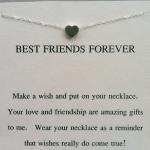 Friends Sterling Silver Heart Necklace, Christmas..