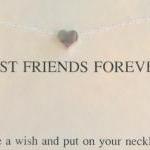 Friends Sterling Silver Heart Necklace, Christmas..