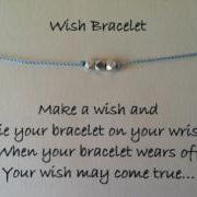 Three Wishes Wish Bracelet, Karen Hill Tribe Pure Silver Wish Bracelet, Charm Bracelet, Karma