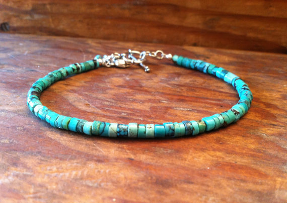 Genuine Turquoise Elephant Bracelet